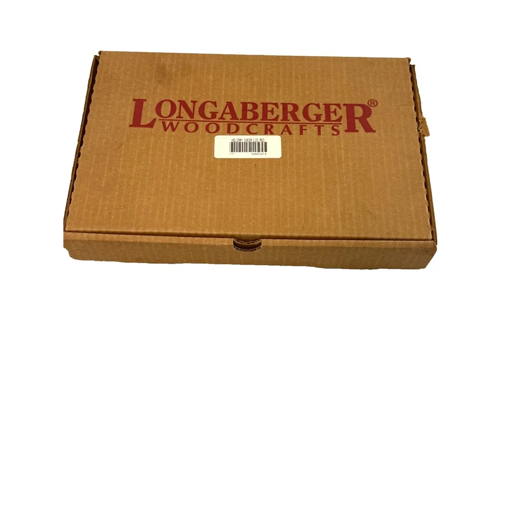 1996 Longaberger Holiday Cheer Lid Red Knob‎ #58521 NIB 12
